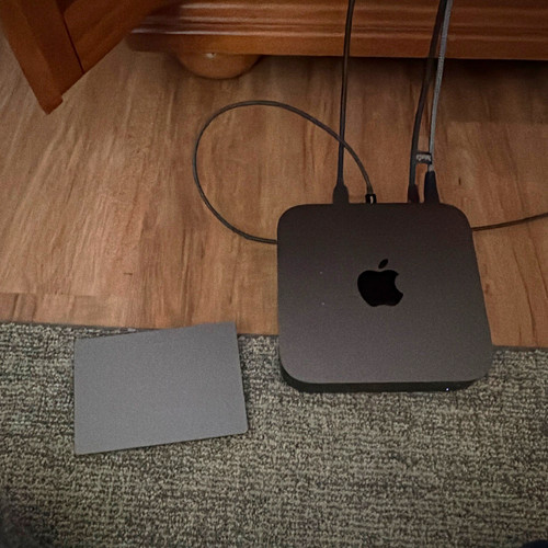 Apple mac mini with - with, trackpad