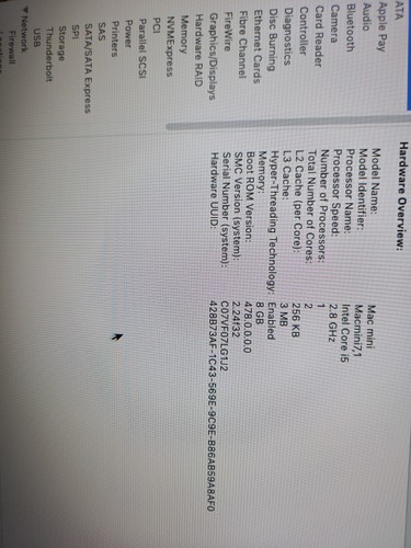 Mac mini late 2012 - mac, i5